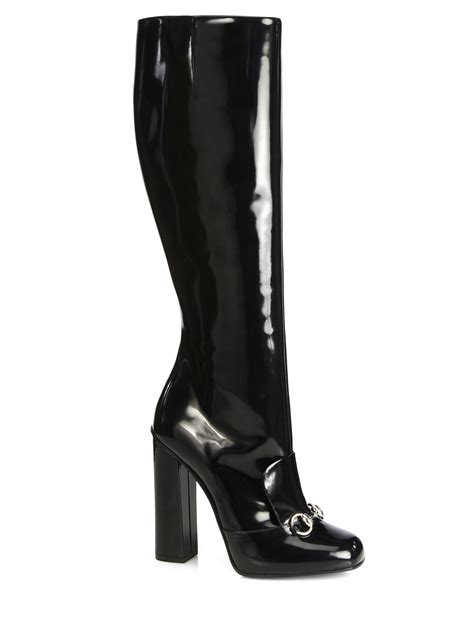 gucci boots knee length|high heel gucci boots women.